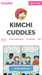 Mobile Screenshot of kimchicuddles.com